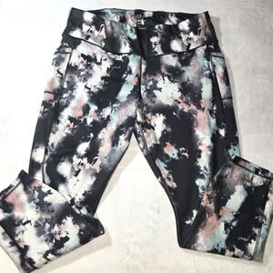 Womens Leg End Leggings Size 2X Active Wear Yoga Workout Pockets Inseam 24